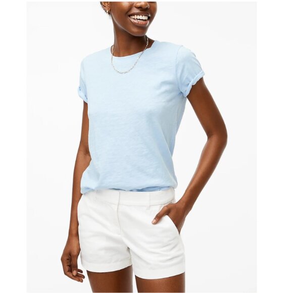 J.Crew Factory Classic Chino Short 7" Inseam Sz 16 White Preppy Classic NWT - Picture 1 of 7